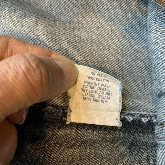 Vintage Polo Ralph Lauren Jeans‎ Mens 38x30 (38x28) USA Made Loose Black Denim - Picture 6 of 12